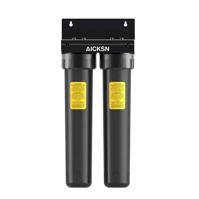 Aicksn Filter 2-Stage Big Blue Housing ACF Filtration System Water Filtration Purifier Water Purifying