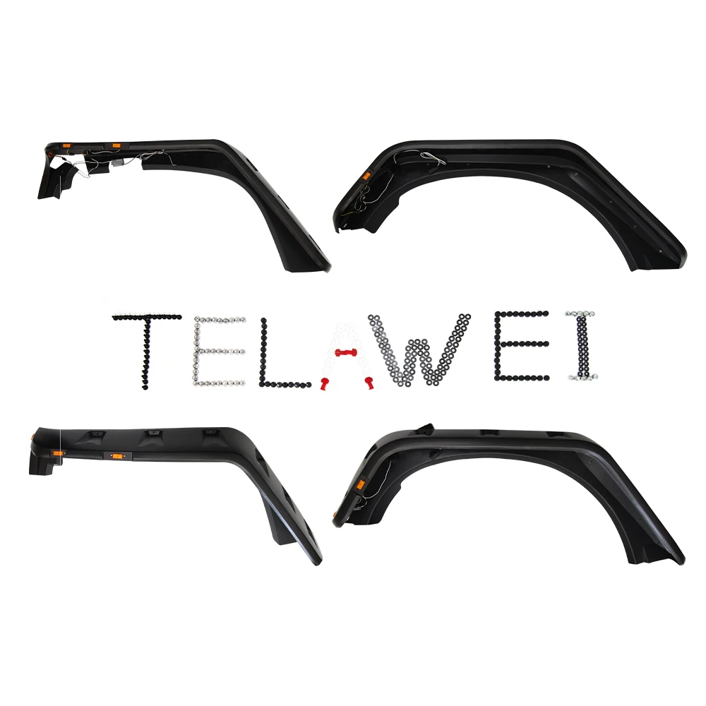 FFD242 широкое колесо крыло вспышки матовый черный другие внешние аксессуары для SUZUKI JIMNY 2015-2017 Арка колеса 4wd 4x4 аксессуары