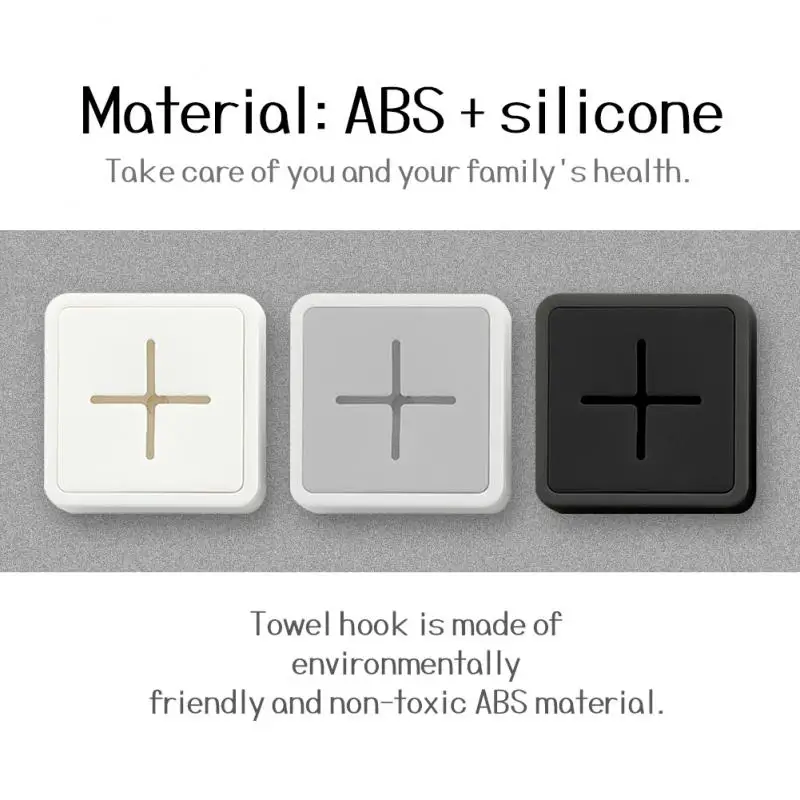 Self Adhesive Towel Plug Holder Wall Mounted Bathroom Towel Hook Storage Rack Waterproof Kitchen Rag Dishcloth Clip Organizer