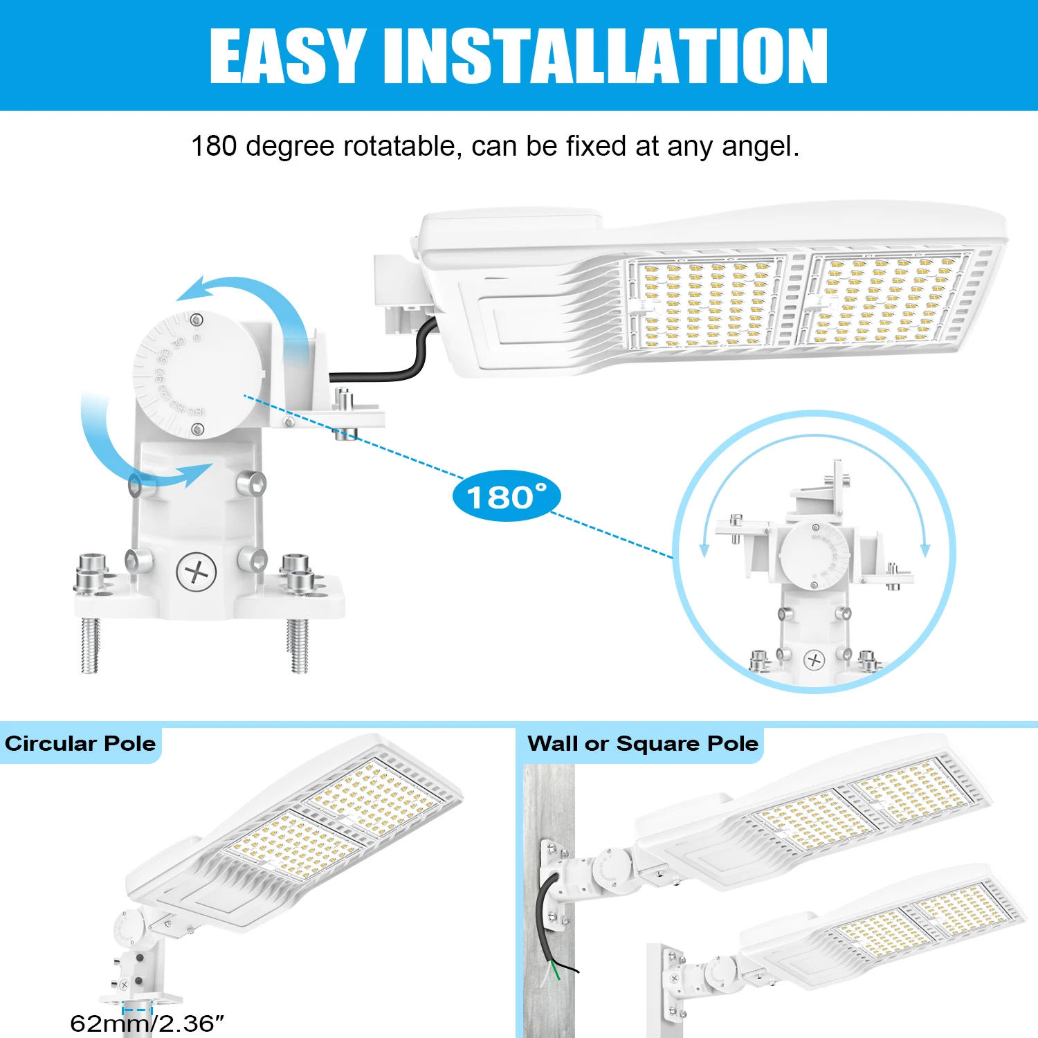 US Stock Outdoor Lighting Manufacturer Waterproof Street Lamp Streetlight Intergrated All In One Led Street Light With Panel