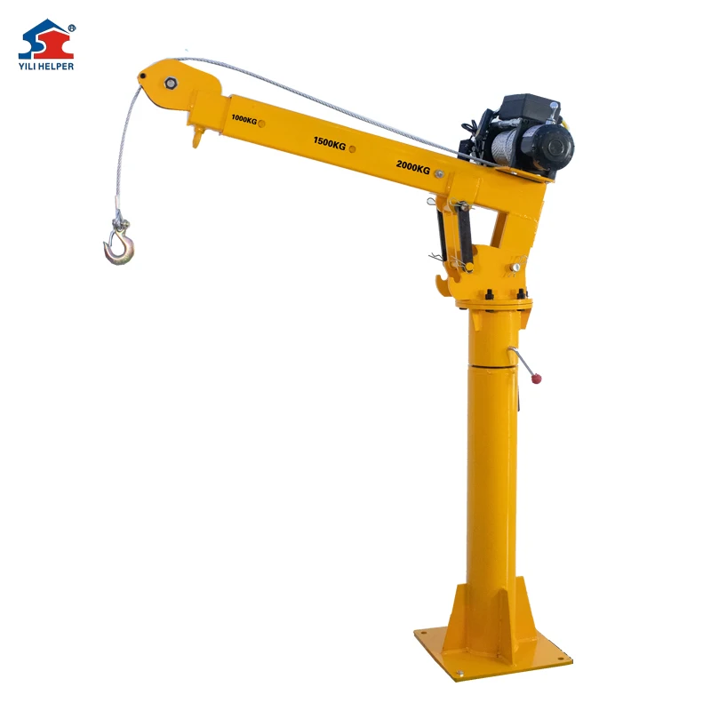 Mini Lifting 1000 Electric Small Mini Truck Crane For Car Pick Up Goods Manufacturer Crane Arm