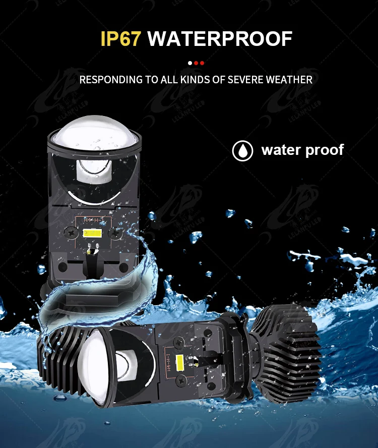 JHS Mini Projector Lens Y6 Led Headlight 8000LM High Low Beam fog lights Y6 headlamp Bulbs car accessories