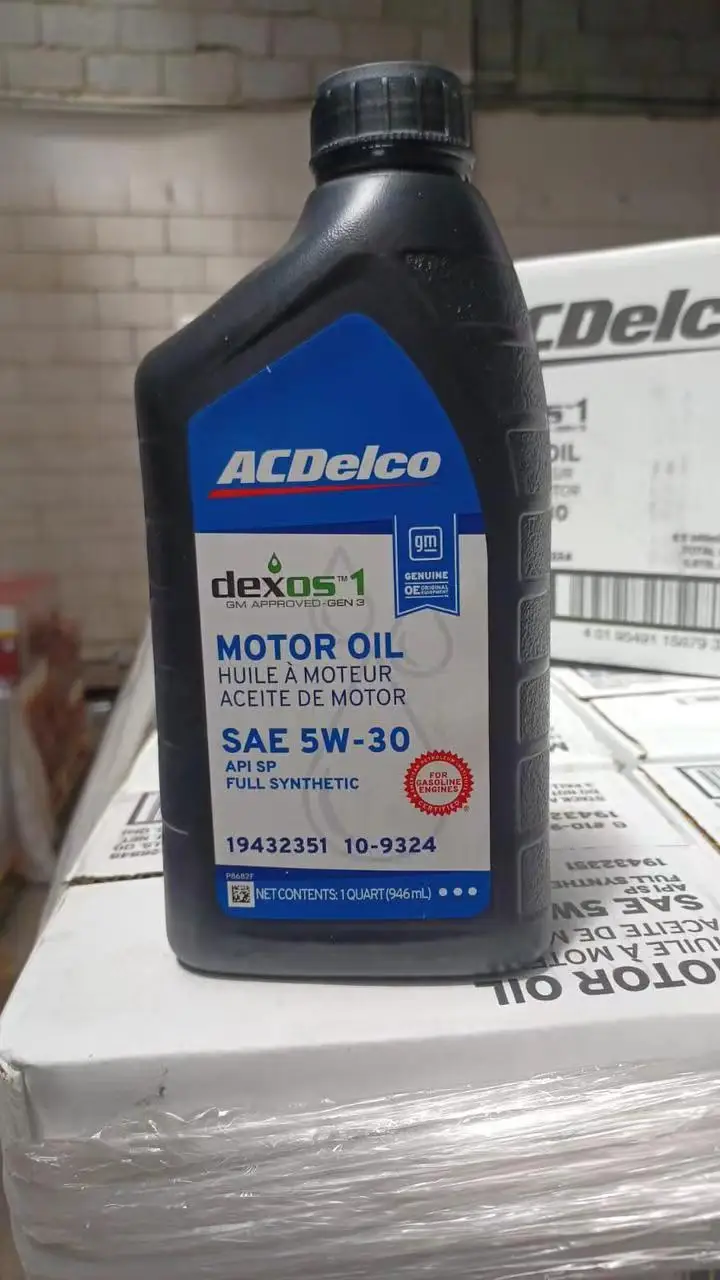 Подходит для ACDelco GM Dexos 19432331 SAE 0W-20 / 19432351 5W-30 API SP моторная масляная жидкость полностью синтетическая 19421240 трансмиссия