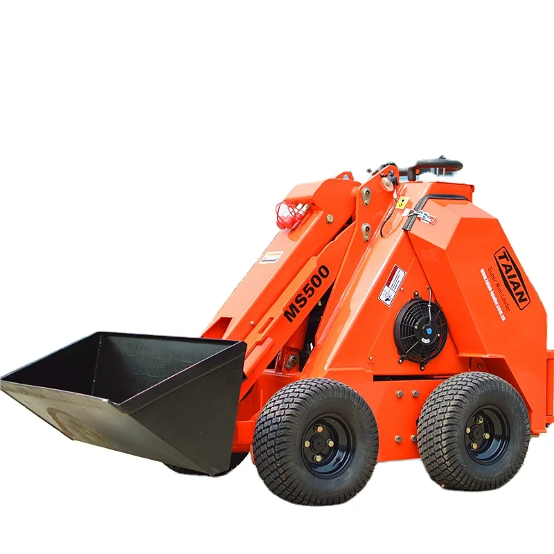 TAIAN brand multifunction Mini Skid steer loader MS500 with many tools small garden loader
