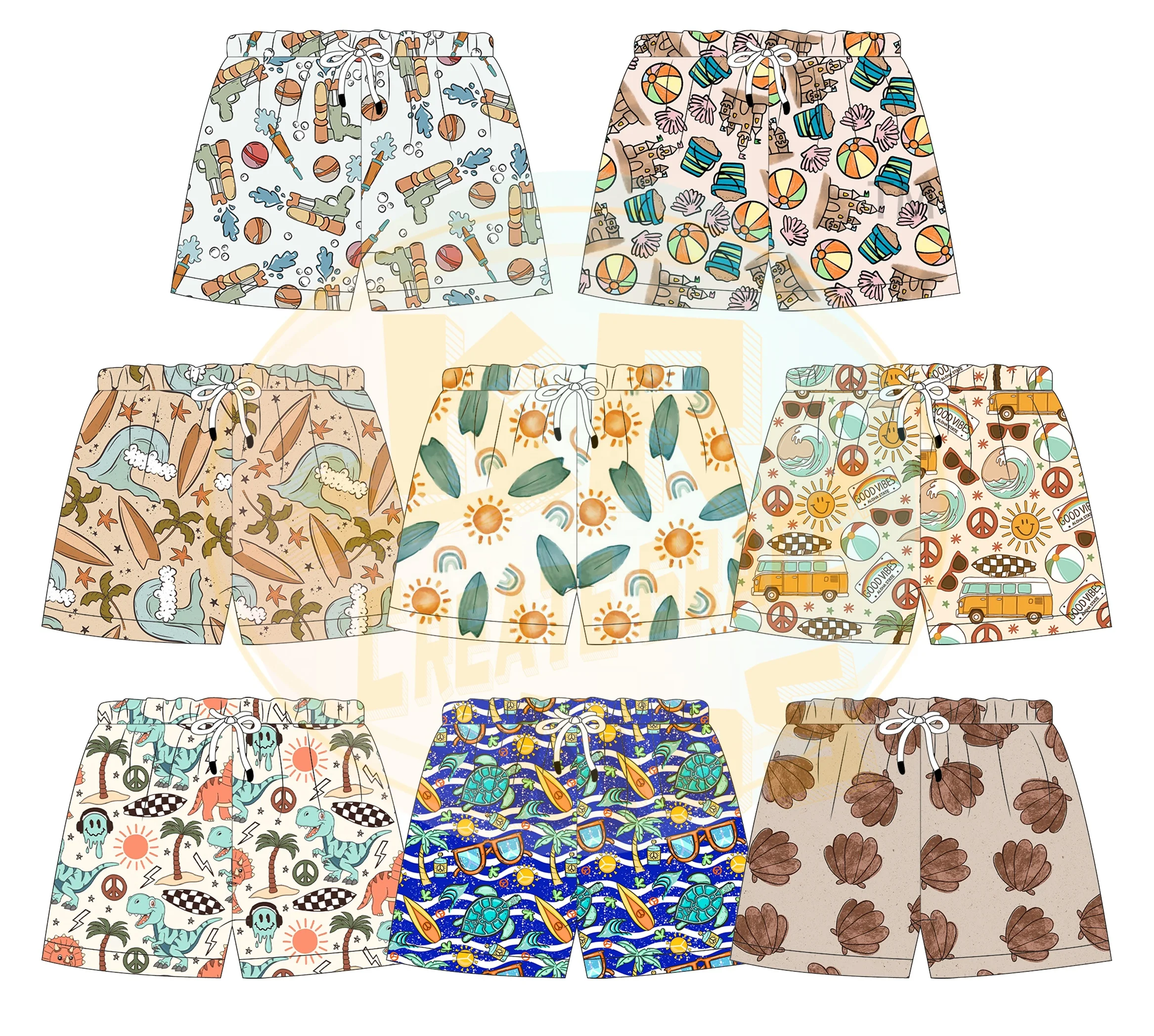 Wholesale Quick Dry Hip Hop Printed Boys Shorts Summer Casual Basketball Shorts For Kids Unisex Sport Shorts