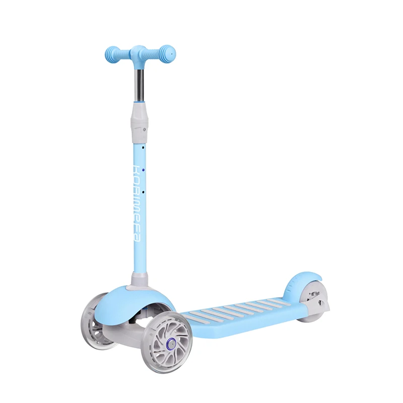 2021 Hot sale Wholesale Led Adjustable Height Kids Kick Scooter With 3 Flash light Wheels for Children
