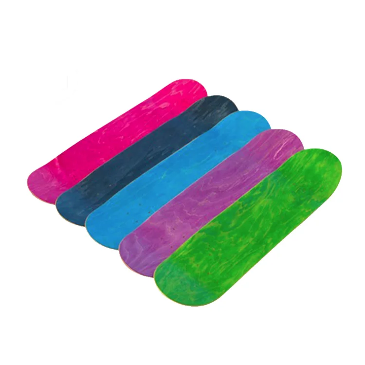 Custom 7 Ply 100% Canadian Maple Veneer Longboards Blank Skateboard Deck