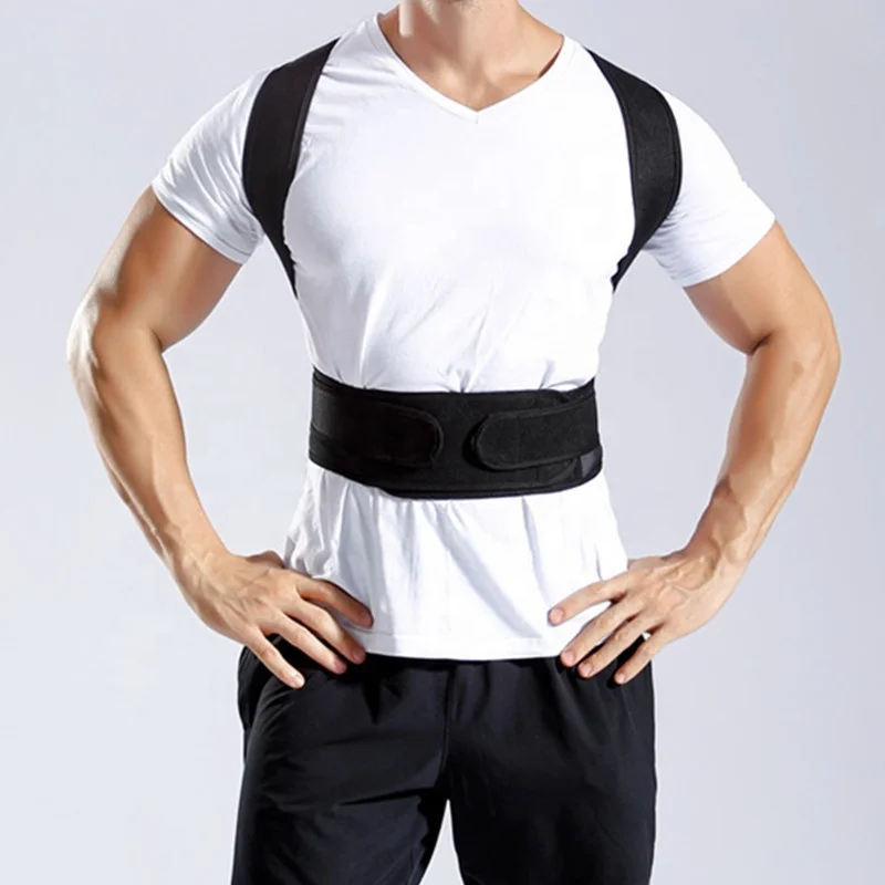 Горячая Распродажа, поддержка осанки до ключиц, регулируемая поддержка спины, коррекция осанки