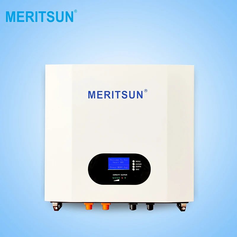 Patented Technologies MERITSUN power storage battery Hybrid Grid 48V LiFePO4 Lithium ion Battery 10KWh Solar System