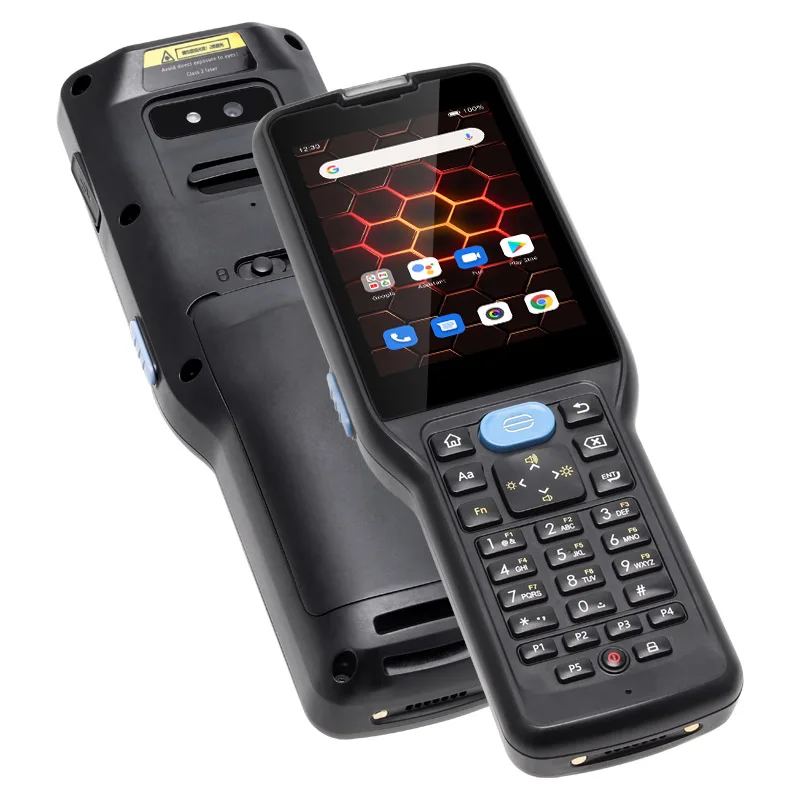 UNIWA V350 Handheld Android 12 Industrial PDA 5-Inch 2D Barcode Scanner T9 Keyboard 4GB Memory Wi-Fi Communication Rugged Design