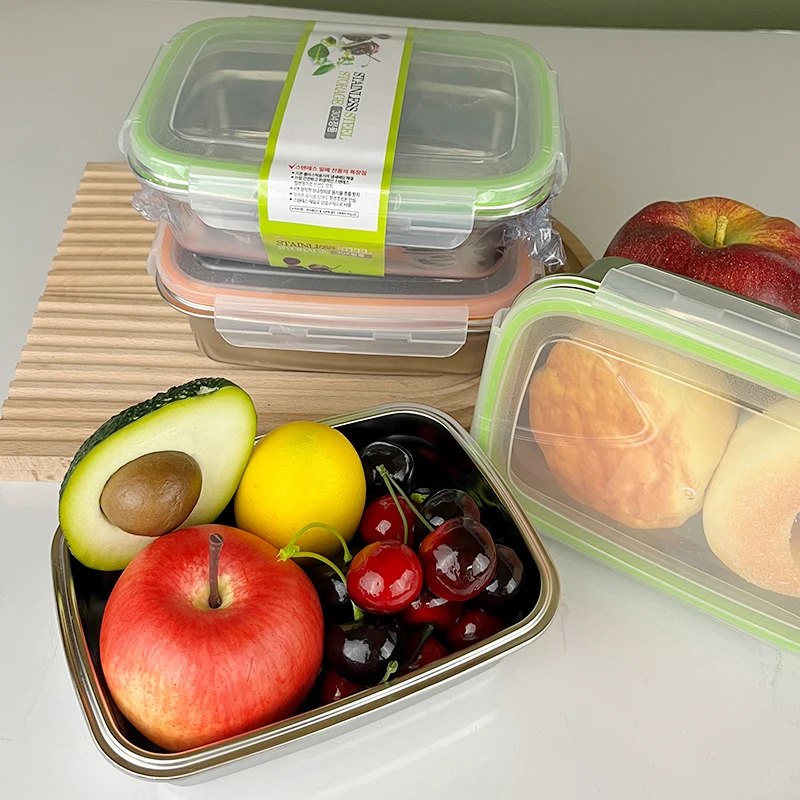 Hot Sale Air Tight Stainless Steel Food Container Lunch Box Set Stainless Steel Lunch Bento Box Tiffin Food Storage Containers