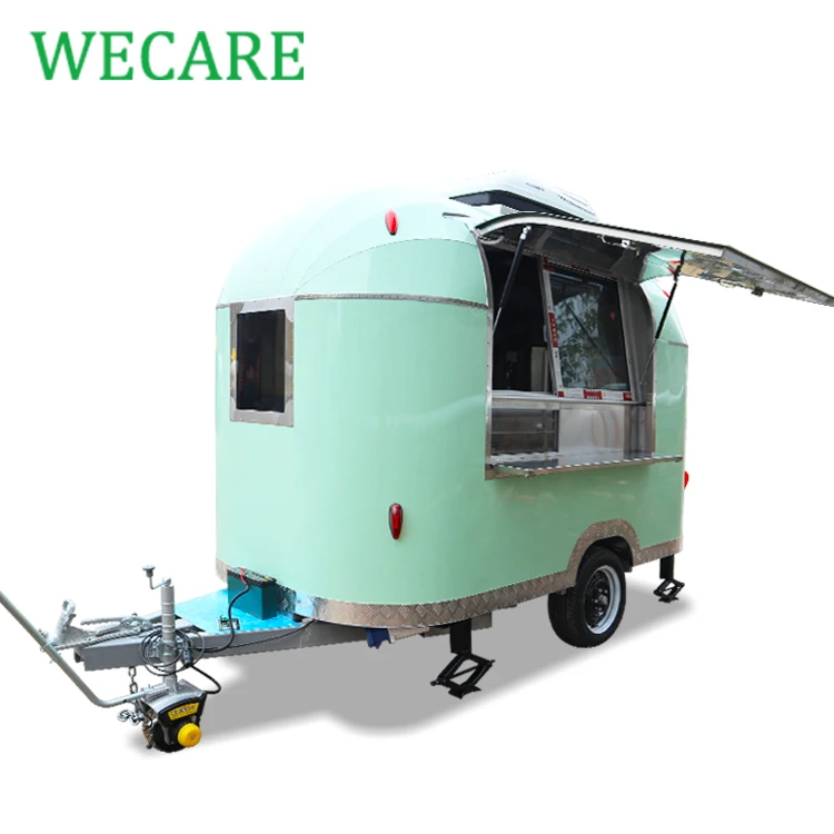 Китайский производитель Wecare мобильный кухонный прицеп небольшой воздушный поток барбекю фаст-фуд для продажи