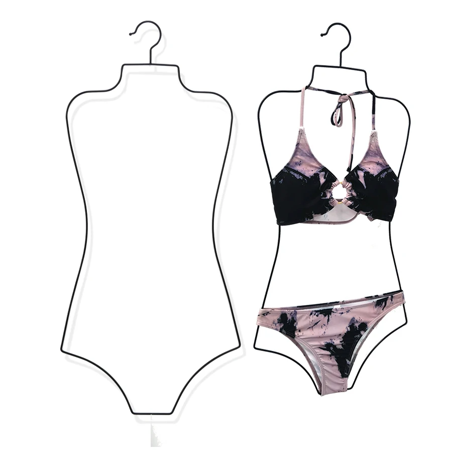 BST Custom Simple Women Clothes Drying Hangers Metal Summer Swimwear Bikini Hangers