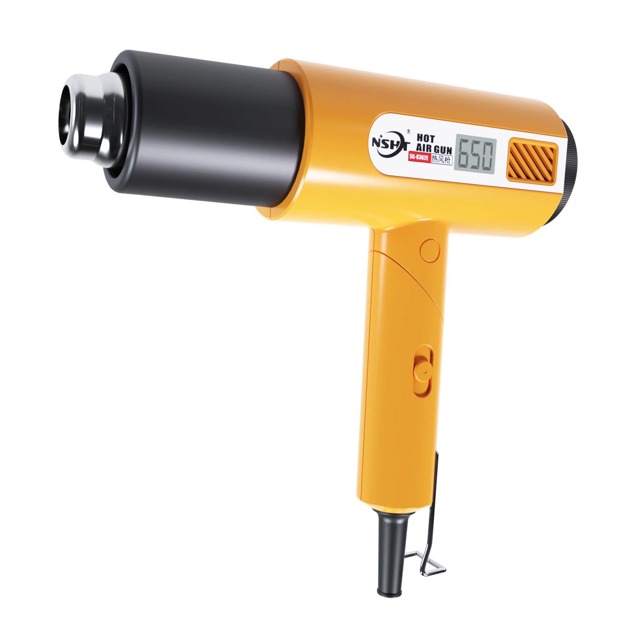 SG-8362E Fast Heating Variable Temperature Adjust Foldable Heat Gun Hot Air Gun with Intelligent Digital Display Portable