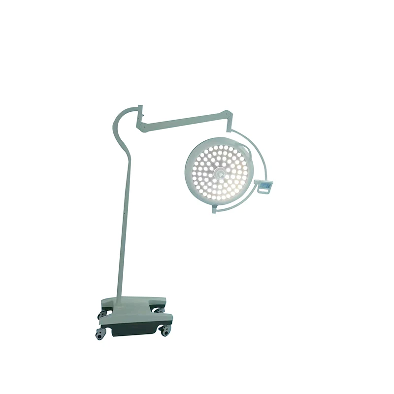 LED Mobile Vertical Surgery Light Hospital Operation Shadowless Operating Lamp with Electric Power Source Made of Metal