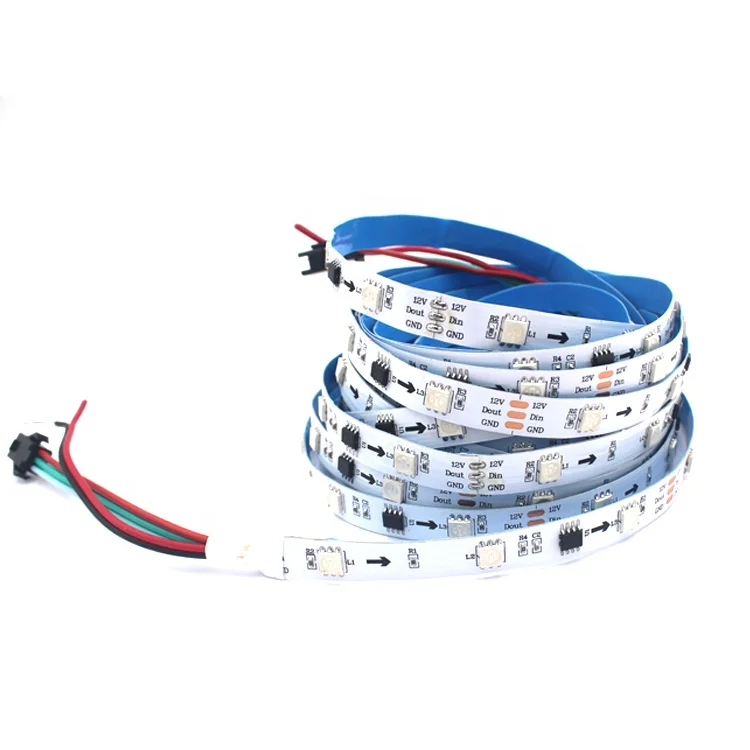 Guangdong Wholesale 5m 12V 5050 Multi-color RGB led strip light 44keys Remote Control luces led ribbon