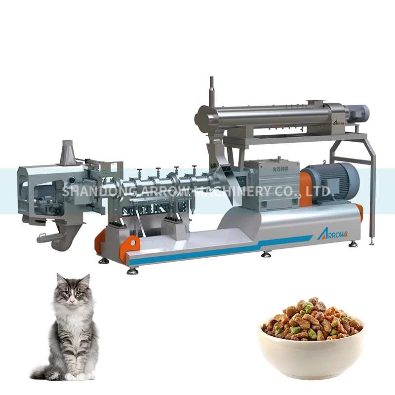 Dry Pet Food Pellet Making Extruder Equipment Dog Food Extrusion Machine