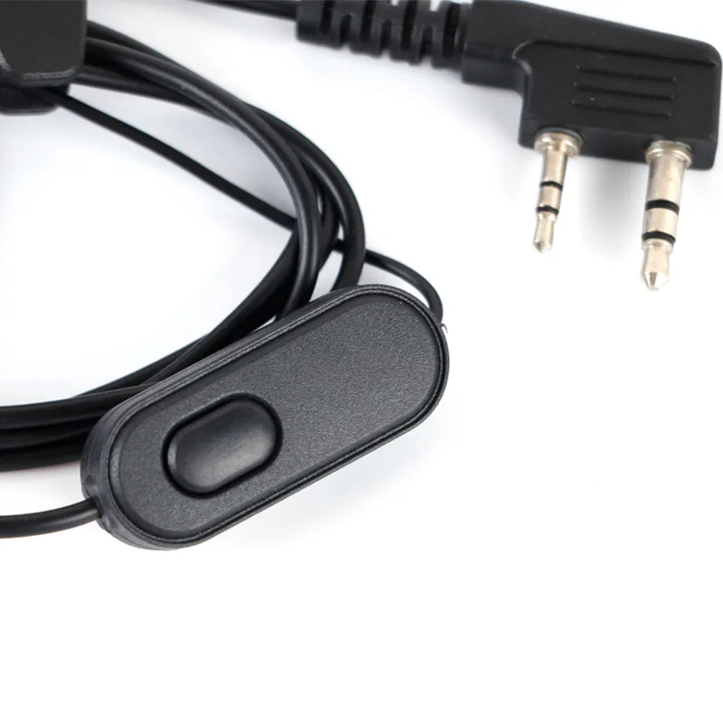 Baofeng walkie talkie air duct headset noise reduction anti-radiation in-ear headset suitable for UV5R/82/UV2