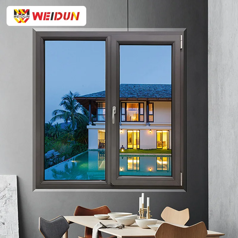 Luxurious Design Fine Quality Extremely weather resistant Aluminum Casement Windows China Manufacturer