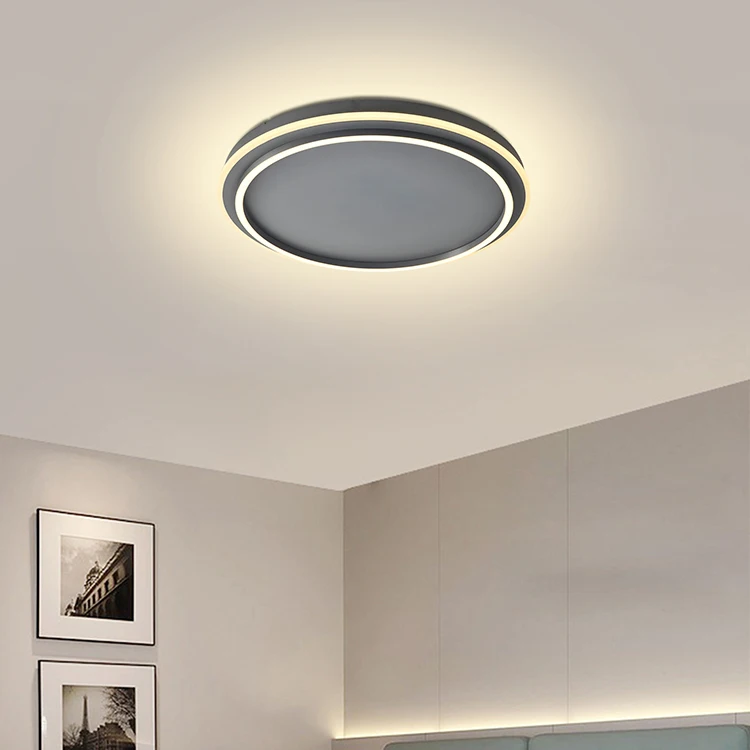 HUAYI House Lighting Aluminum Luxury Round 23W 33W 30.5W Indoor Living Room Surface Bedroom Hotel Modern LED Ceiling Light