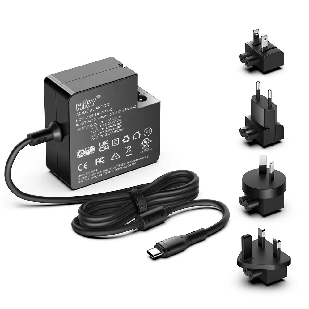 65W USB Type-C Charger High Quality Power Supply 5V 20V Outdoor for Laptop Mini PC SoundbarTablets Smartphone with good price