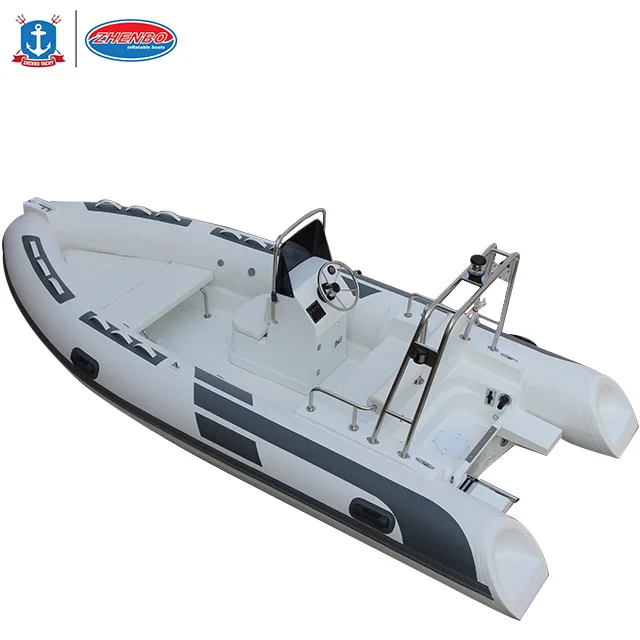 Zhenbo Direct Factory 4.8m Deep V Hull fiberglass Rib 480 Inflatable Boat