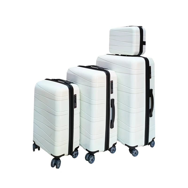 2024 new ych Unisex Travel Luggage Set Hot Boxes Special Style Fashionable Multi-Size Suitcase TSA Spinner Wholesale PP/Aluminum