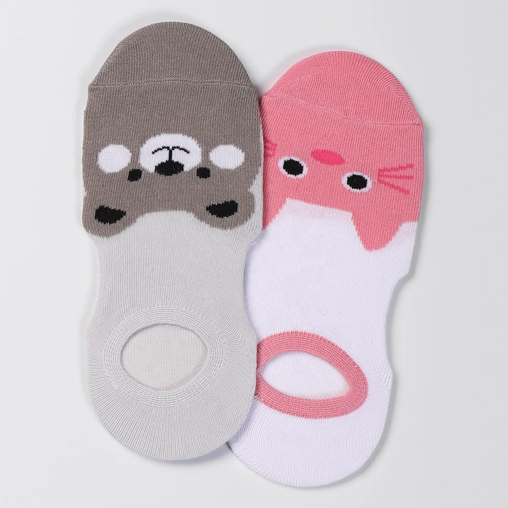 
High quality women socks cute animal pattern low cut cotton socks 