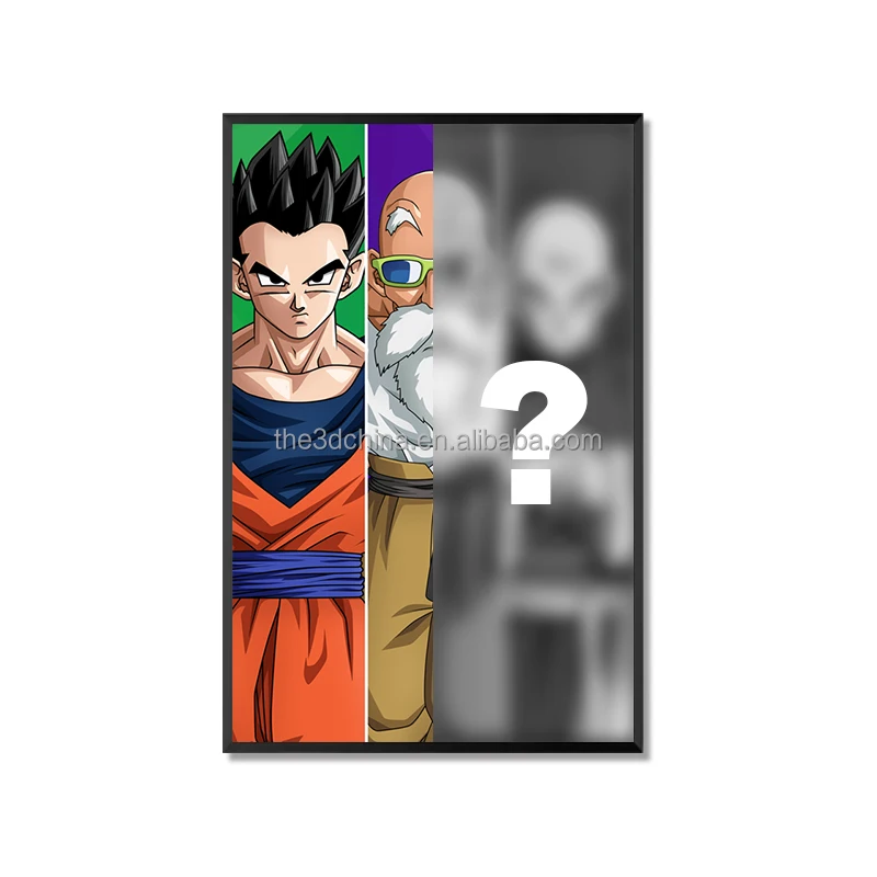 LENS Wholesale Custom Printing 3d Flip Effect Lenticular Sheet Anime Poster Art Wall Decoration Pictures