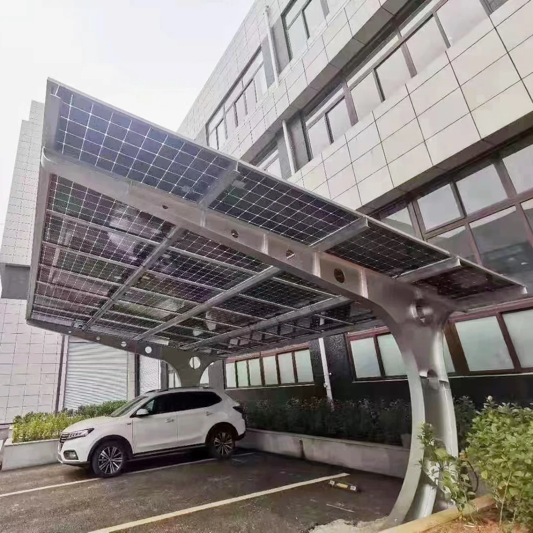 High quality Modern Design piling Brackets 400W 500W 600W Waterproof Canopy Pv Solar Carport Complete construction scheme