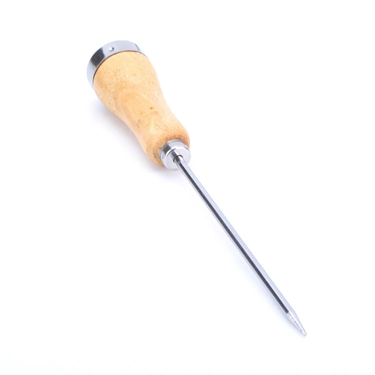 
Wood Stainless Steel Long Ice Cone Chiseled Ice Hockey Refrigerator Deicing Japanese Style Bartending Tools Bar Ice Cube Wine 