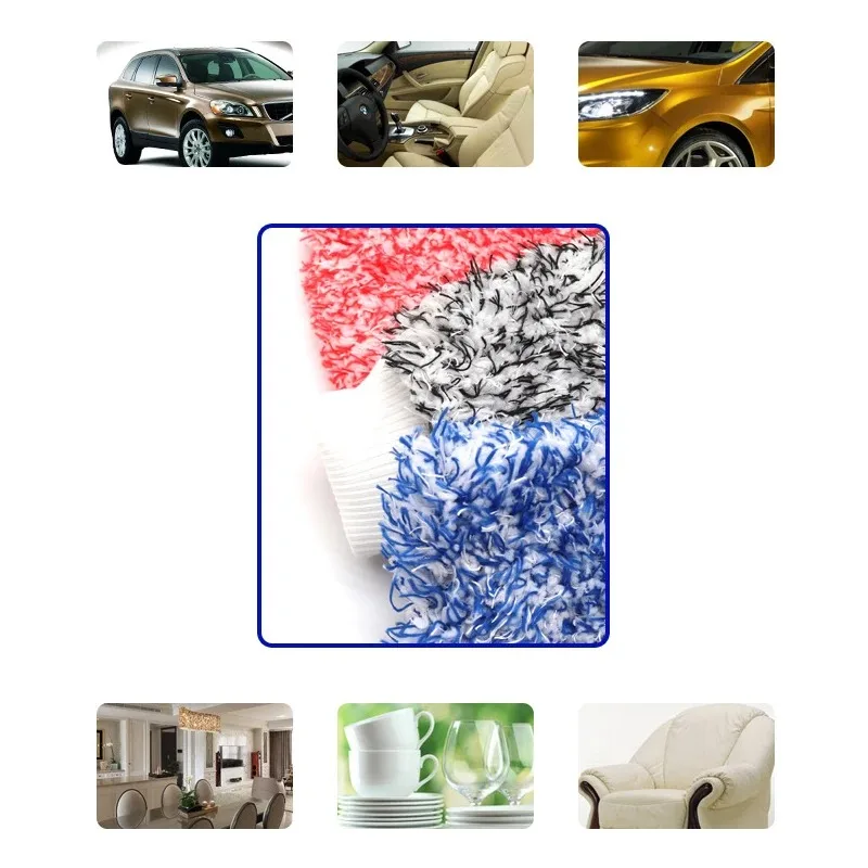 Car Maximum Mitt High Density Auto Wash Cloth Ultra Super Absorbancy Car Sponge Plush Glove Microfiber Cleaning Towel