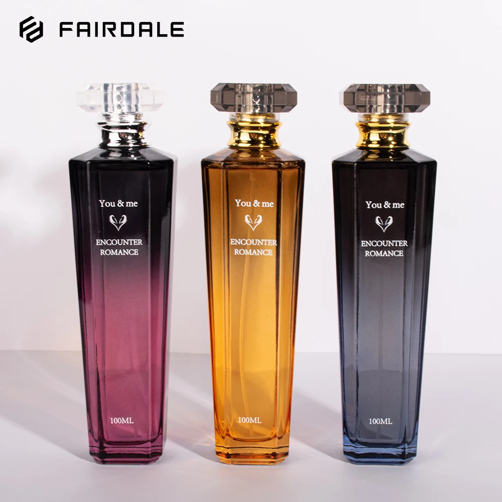 Factory Fashion Fragrance Parfum Glass Sprayer Pump 100ml Perfume Bottle And Packaging
