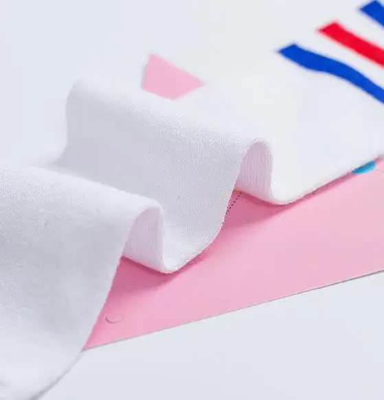 Babys Girls Socks Boys Knee High Socks Long Leg Warmer Football Strips Cotton School Soccer Boots White Sport Socks