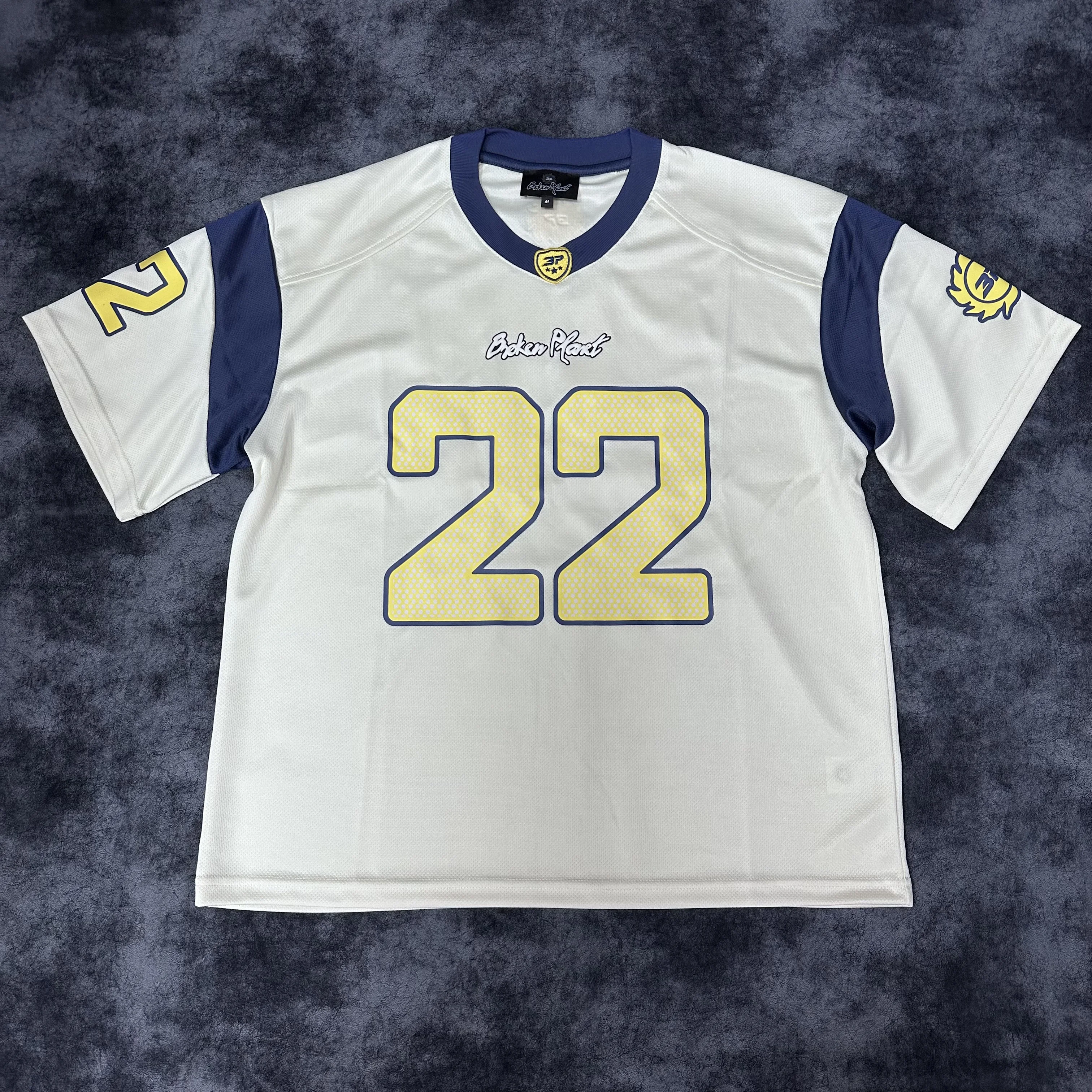 Yingling BP Puff Print Pink Pipping Jersey Shirt Oversize Cropped Boxy T Shirts Cotton Hip Hop Heavyweight Jersey Short Set