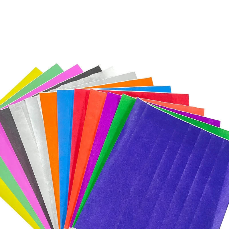 Printable PP paper wristbands waterproof disposable identification party bracelet tickets wristbands for events and party