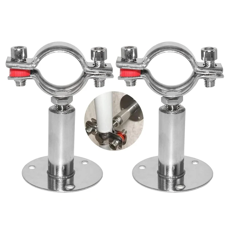 High Quality Ss304 Adjustable Clamp Pipe 1.5 Inch Welded Pipe  Clips for  Metal Water Pipe Tube Fitting