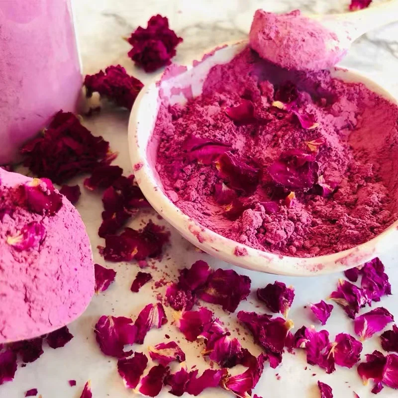 Factory Supply Chinese Flower Tea Rose Petal Plant Extract Rose Petals Powder