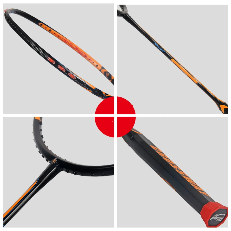 High quality wholesale custom logo printing racket badminton training racket