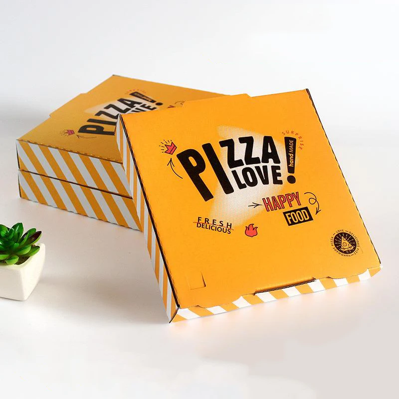 Custom 8 12 14 28 Inch With Logo Carton Take A Way Corrugated  Pizza Boxes