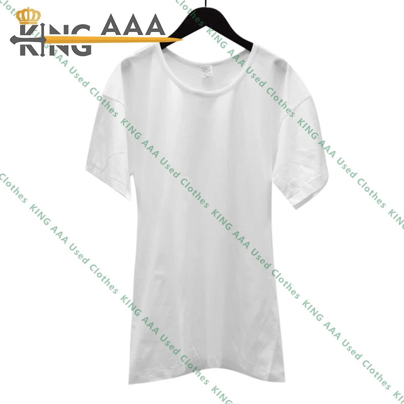 New casual Usde sports clothes second hand clothing plain t shirt summer used clothing