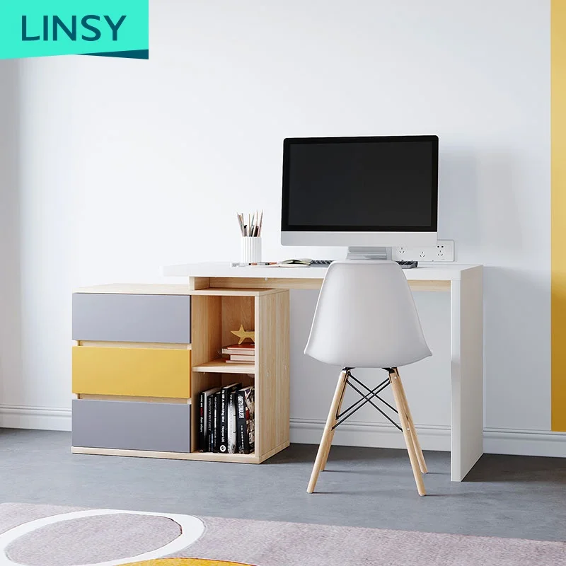 Home Simple Studio Computer While Table Modern Executive Office Desk