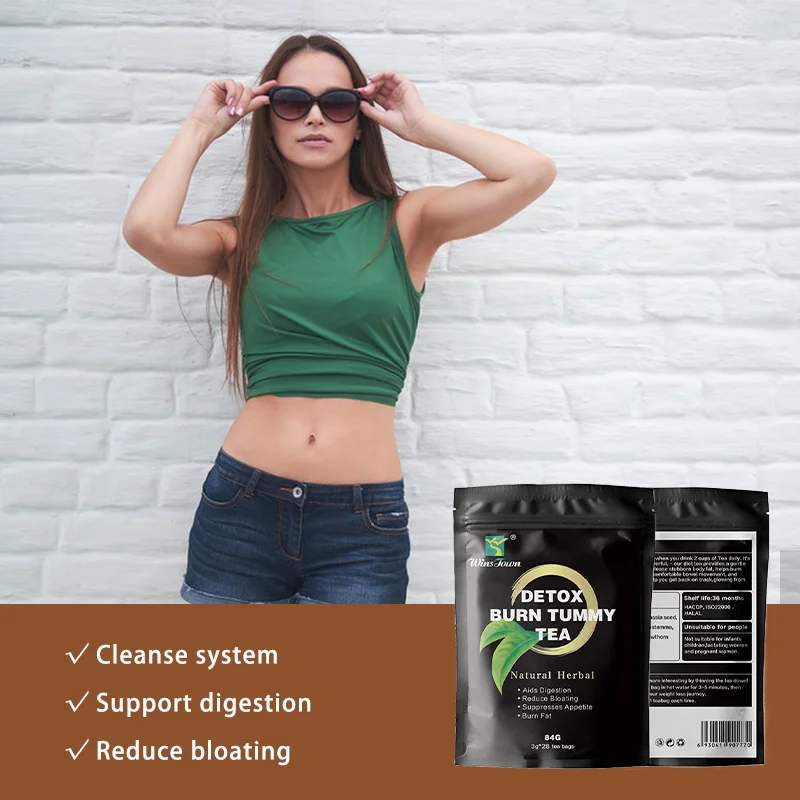 Private Label Slim 28 Days Fit Diet Tea Organic Boost Metabolism Fat Burning Detoxification Hot Sell Skinny Tetox Flat Tea Tea