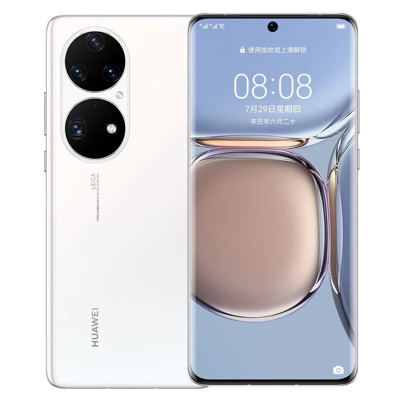 Оригинальный сотовый телефон HUA WEI P50 Pro 4G 6 дюйма изогнутый OLED-экран гармония 2 Восьмиядерный Kirin 9000 50 МП четыре камеры NFC 4360 мА
