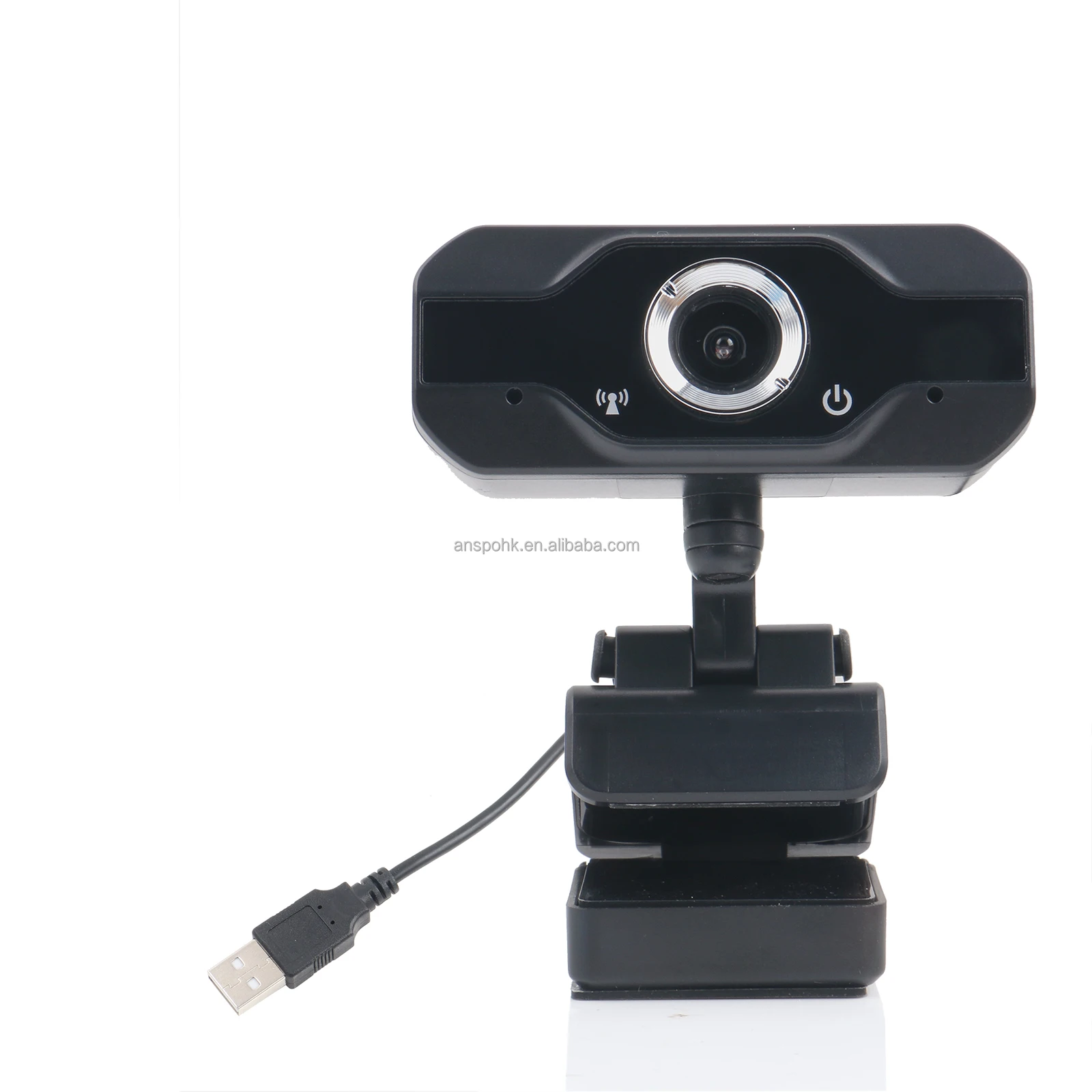 Anspo USB Webcam 1080P Auto focus Built-in Mic Video conference webcast For Pc Desktop & Laptop usb 2.0 webcam plug and play