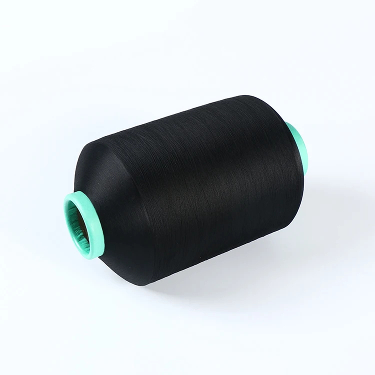 Factory supplier customization 75d dope dyed spun 100% textured polyester dty yarn for weaving 100% polyester textured yarn dty