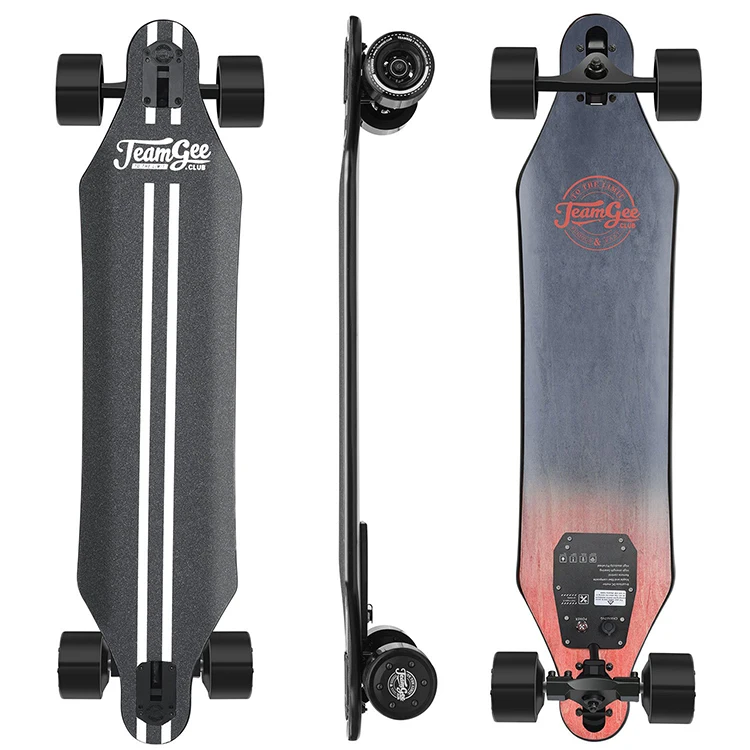 Hot selling TeamGee H5 Canadian Maple waterproof sveltesports electric skateboard Max speed 30km/h with 18650 lithium battery