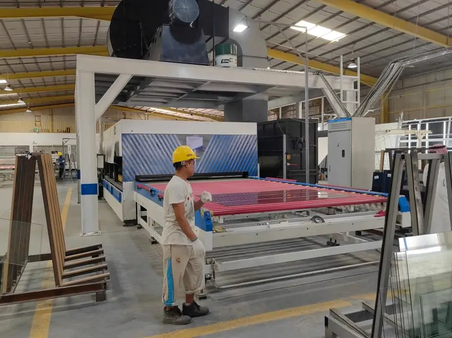 Jumbo Size Glass Tempering Furnace 3360 Glass Tempering Oven Tempered Glass Making Machine with 5m Soft Shaft Bending