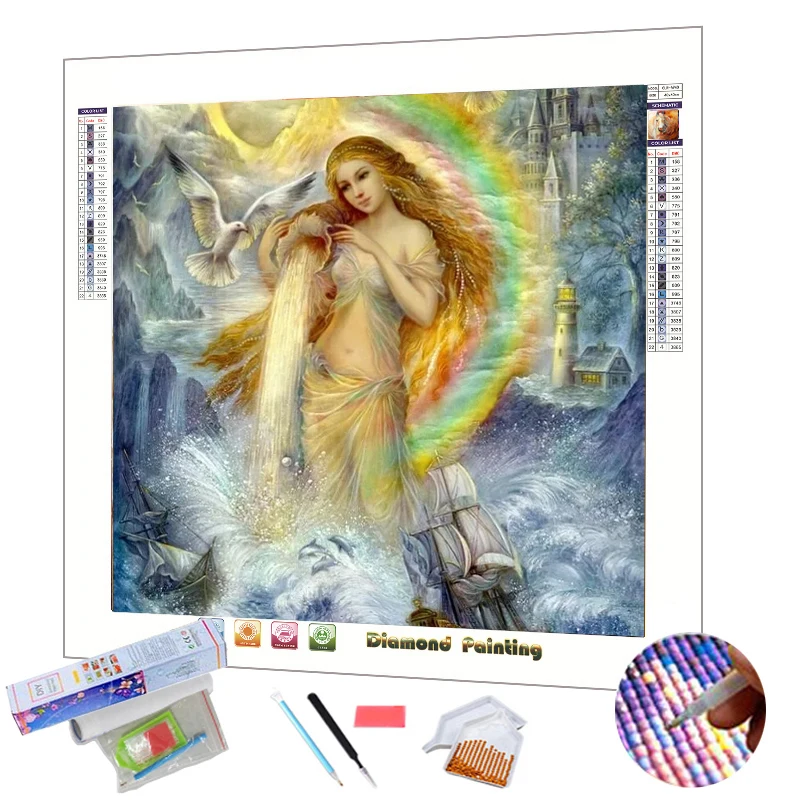 N-0865 Factory sales Resin stone India sexy girl pictures 5D diamond painting wall art