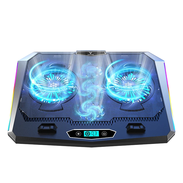 
 Производство охлаждающая подставка под ноутбук охлаждающий вентилятор охладитель воздуха 5 большие вентиляторы охлаждения с регулировкой по высоте, для ноутбука 12-17 дюймов  